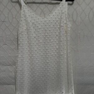 Blue Rain White bow tie sleeveless dress